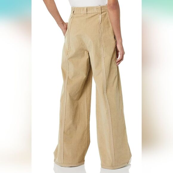 Making the Cut Women's Standard Deconstructed Wide Leg Pants LG - Picture 3 of 7